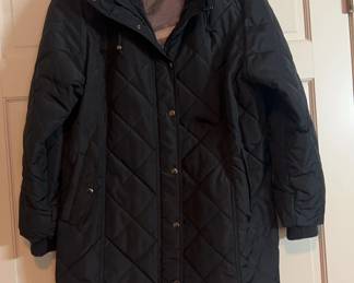 Blair Heavy Black Hooded Coat Size 2XL