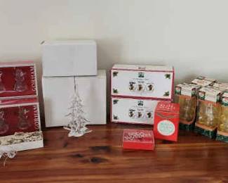 Christmas Glass Decor Lot