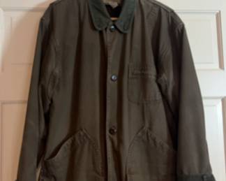LL Bean Heavy Brown Cotton Jacket Size L