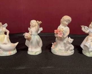Porcelain Angels In The Yard