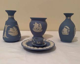 02 Vintage Japanese Wedgewood Blue Set