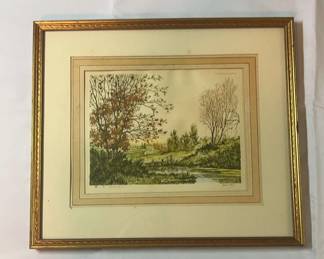 Framed Le Reseruan Signed by Martin