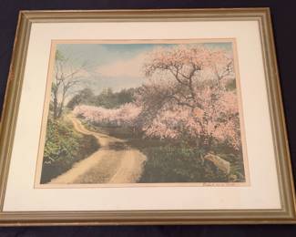 Framed Decked as a Bride by Wallace Nutting
