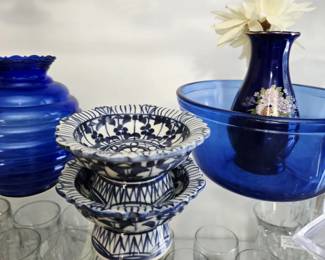 Blue and White