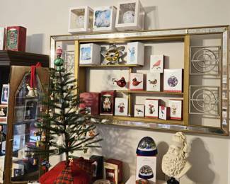 MCM Wall Shelf, Hallmark ornaments