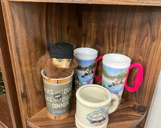 Duck Dynasty Novelty Cup w/Plush Character - Old Spice Mug - Disney Plastic Cups