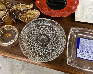 Anchor Hocking Clear Crystal Glass Ash Tray