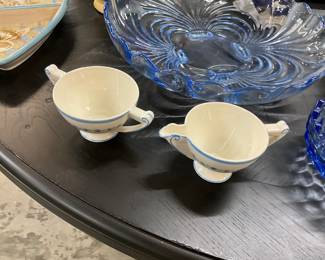 Matching 2 Handled Sugar Bowl & Creamer