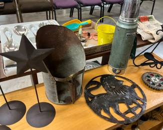 Metal Star Decor - Large Galvanized Mercantile Scoop
