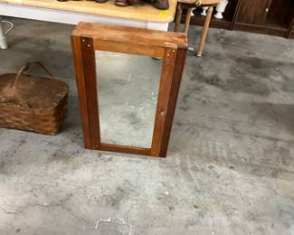 Wood Mirrored Cabinet