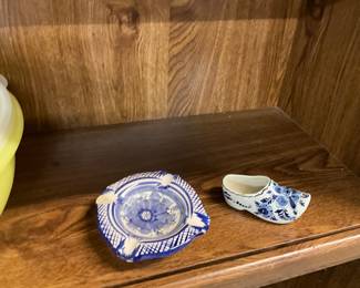 Delft Blue Ashtray - Blue & White Ceramic Dutch Show