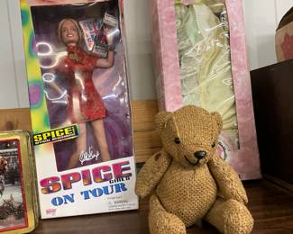 Spice Girls on Tour Geri Halliwell Doll Ginger Spice - Burlap Teddy Bear