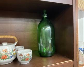 Green Glass Jug