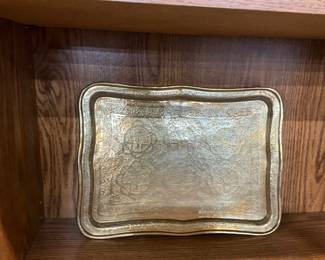 Hammered Aluminum Serving Tray