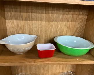 Pyrex Cinderella Bowl Ivy Pattern - Square Pyrex Refrigerator Dish - Kelly Green Pyrex Casserole Dish