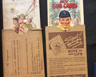 Vintage Cub Scouts and Boy Scouts memorabilia