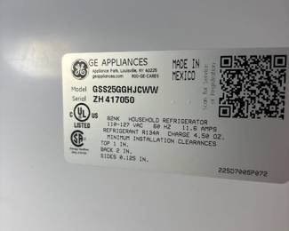 General Electric GE Refrigerator 