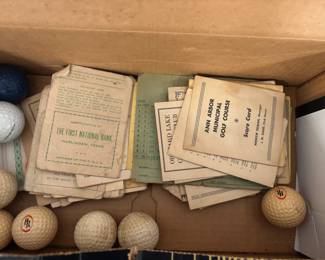 vintage Golf score cards