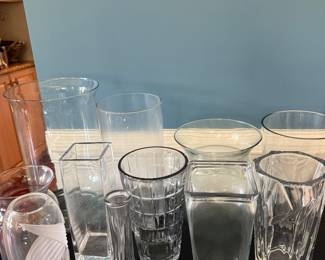 Clear Vases $12 for all