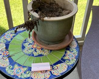 Table $30 flower pot $8