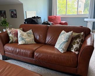 Brown Leather Couch
85in x 36in x 33in
