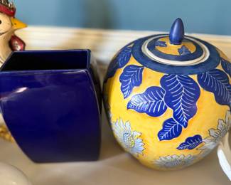 Vase and Ginger Jar $40 for both 