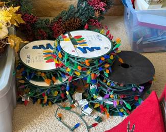 8 sets of colored Christmas Lights $20 for all