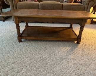 MATCHING DROP LEAF COFFEE TABLES AND END TABLES