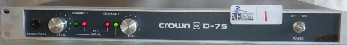 CROWN D-75 AMP