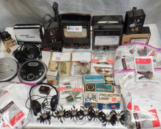 BOX ELECTRONICS INCLUDING LAPS, TEST EQUI