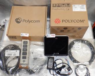 LOT OF 2 POLYCOM INCLUDING ASSEMBLY KIT, TOUCH CONTROL