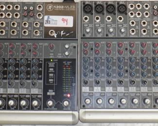 LOT OF 2 MACKIE 1202-VLZ3 MIXERS
