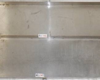 LOT OF 2 STAINLESS STEEL RESTAURANT SHELVES