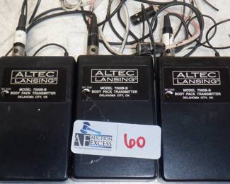 ALTEC WIRELESS MIC BODY TRANSMITTERS (3)
