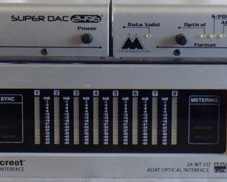 LOT OF 3 ELECTRONICS INCLUDING M AUDIO SUPER DAC-2496