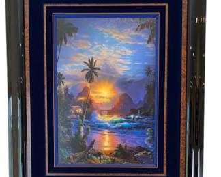 CHRISTIAN RIESE LASSEN Signed Artist Proof A85/350 * Inspired Luxury Frame “BECKONING LIGHT” *1998