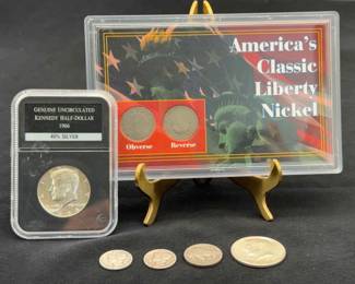 1902-1942 US Silver Nickels & Dimes * Genuine Uncirculated Kennedy Half Dollar 1966