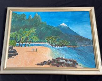 Hawaiian Beach Painting? By ‘Tricarico’ 2001