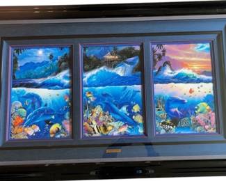 Large CHRISTIAN RIESE LASSEN Artist Proof * “BEYOND THE REEF” * Reserve $349
