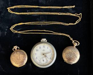 Antique Pocket Watches , Omega , Elgin , Hampden