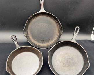 3~ Griswold Cast Iron Pans * Numbers 5,6 & 8