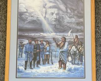 “Hear Me, My Chief” By PNW Western Artist ‘Cameron Blagg’ * Certificate Of Authenticity 464/950