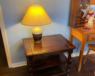 Side table and lamp