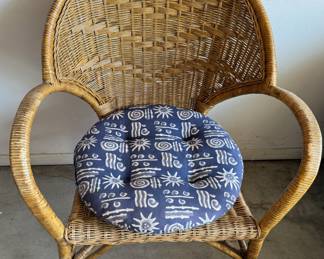 Wicker Rattan Accent Chair
