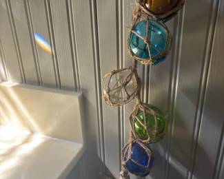 Hanging Glass Floats Decor