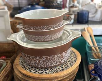Pyrex Woodland Casserole Dishes
