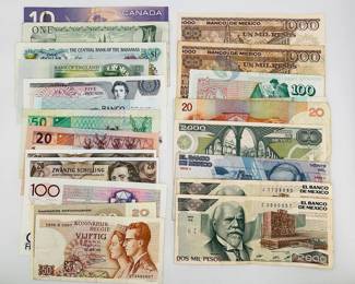 Diverse World Currency Collection
