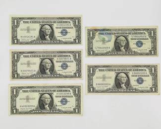 1957 A One Dollar Silver Certificates