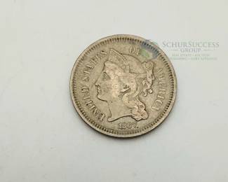 1867 United States Three-Cent Nickel