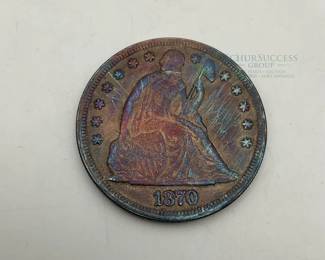 Reproduction 1870 CC Seated Liberty Dollar Coin